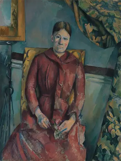Madame Cezanne in a Red Dress Paul Cezanne